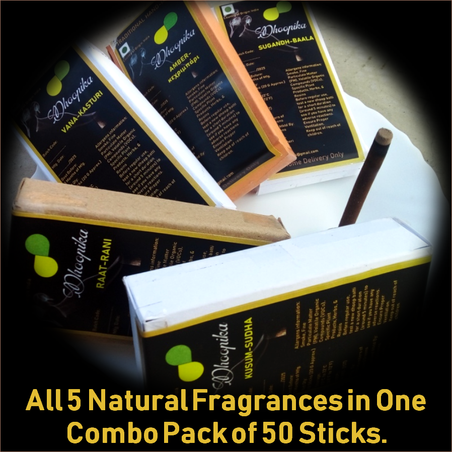 Herbal Puja Sticks (प्राकृतिक धूपबत्तियाँ):