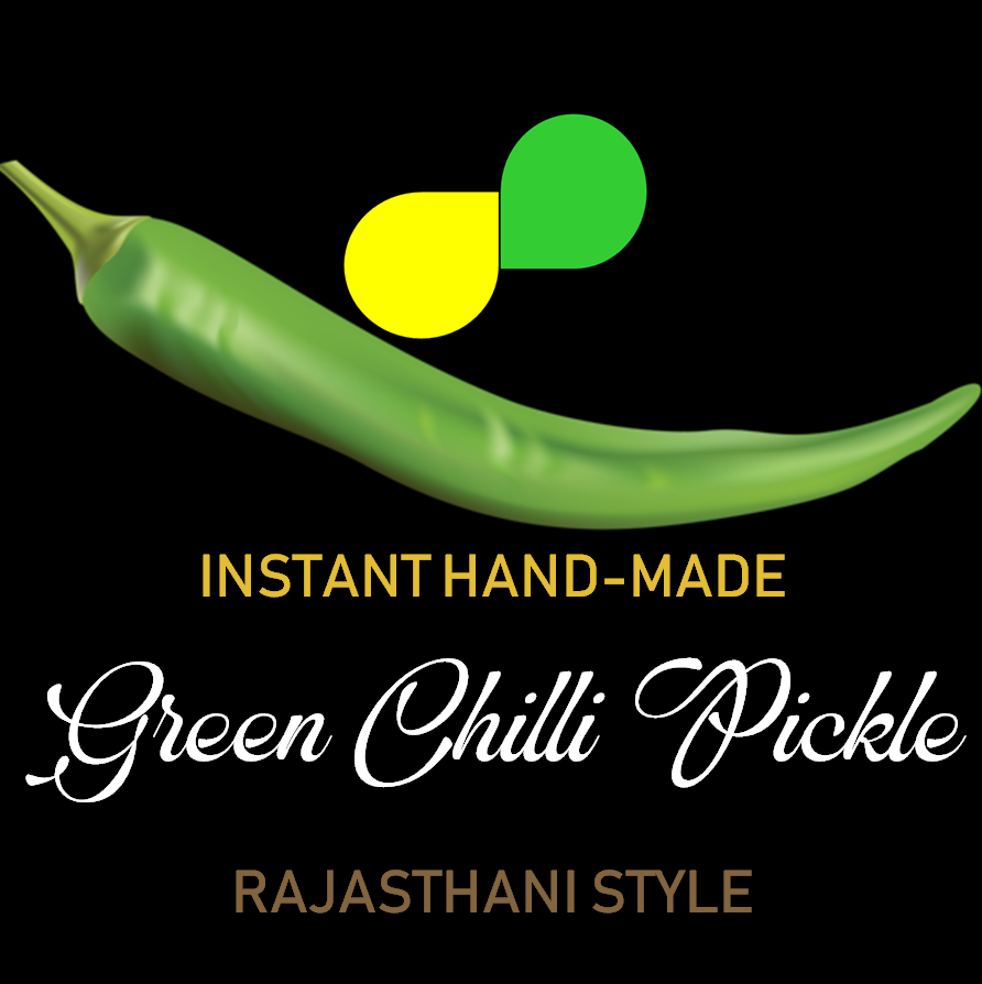 Green Chili Pickle (Instant/Rajasthani Style)