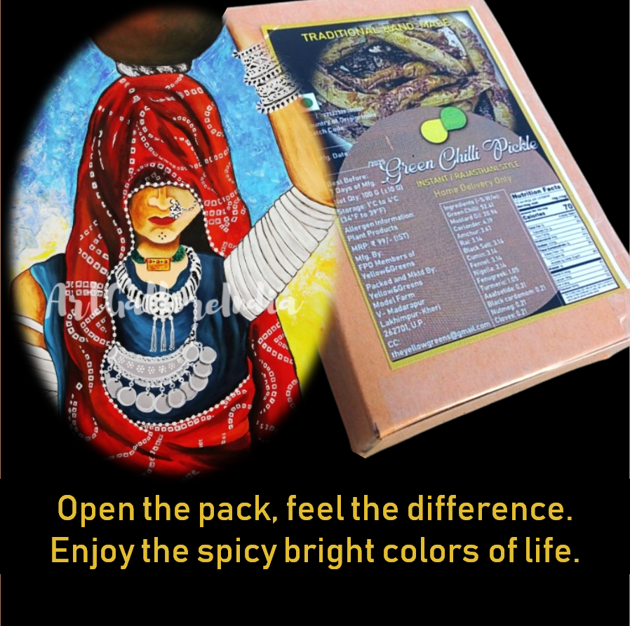 Green Chili Pickle (Instant/Rajasthani Style)