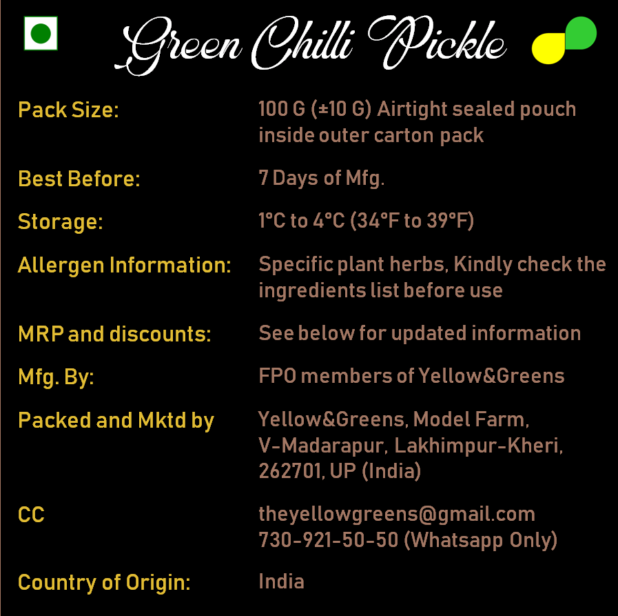 Green Chili Pickle (Instant/Rajasthani Style)